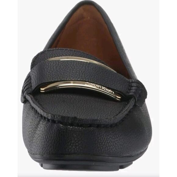 Calvin Klein Leonie Black Loafer Flats Women’s Size 7M Classic Slip-On GUC - Picture 2 of 9